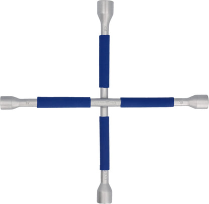 GOODYEAR 75520 Premium Cross Wrench, with non-slip coating, wheel cross, lug wrench for most common cars.