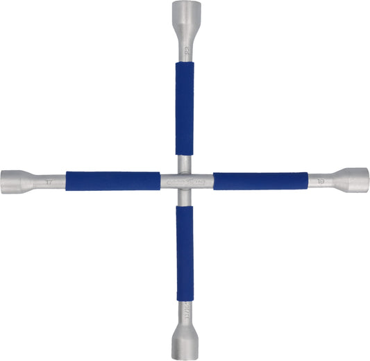 GOODYEAR 75520 Premium Cross Wrench, with non-slip coating, wheel cross, lug wrench for most common cars.