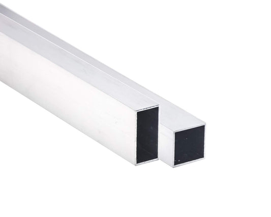 Aluminum square tube | AlMgSi0.5 | EN AW-6060 | unfinished | 35 x 35 x 3 mm | Length: 2,000 mm ± 5 mm
