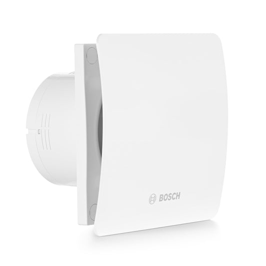Bosch bathroom fan 1500 DH W 100 - For ventilation in bathroom and toilet, combating moisture and mold - With hygrostat and timer - 100 mm diameter