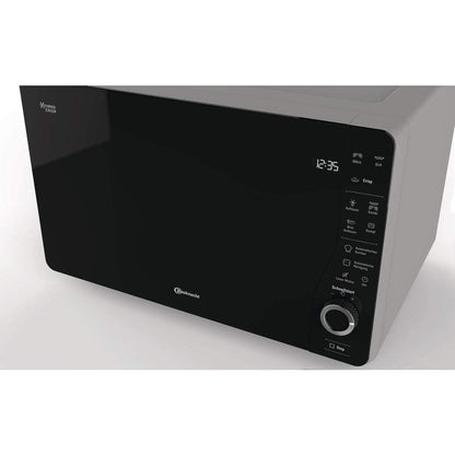 Bauknecht ExtraSpace Crisp MW 427 SL/Combination Grill and Microwave/Maximum Flexibility-No Turntable/800 W/25 L Capacity/Grill 1000 W/Crisp Function/Steam Cooking Function/AutoClean, Silver