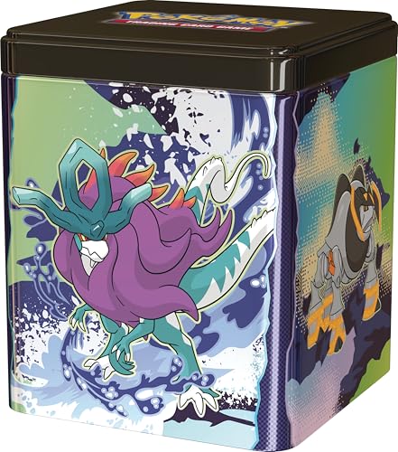 Pokémon Trading Card Game: Stack-Tin-Box Paradox 3 Booster Packs & 2 Sticker Sheets (German Version)
