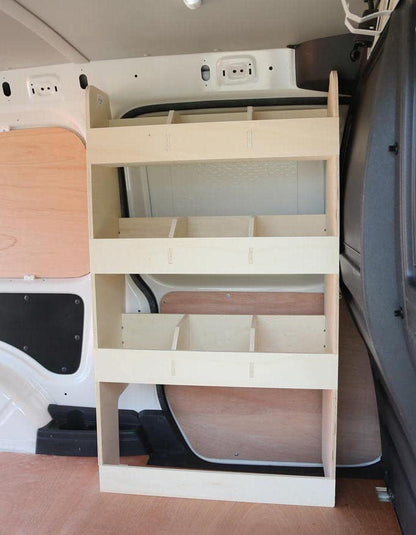 VANIFY - Compatible with Volkswagen Caddy L2 (Maxi) 2003-20 vehicle equipment shelving, front driver side shelf.