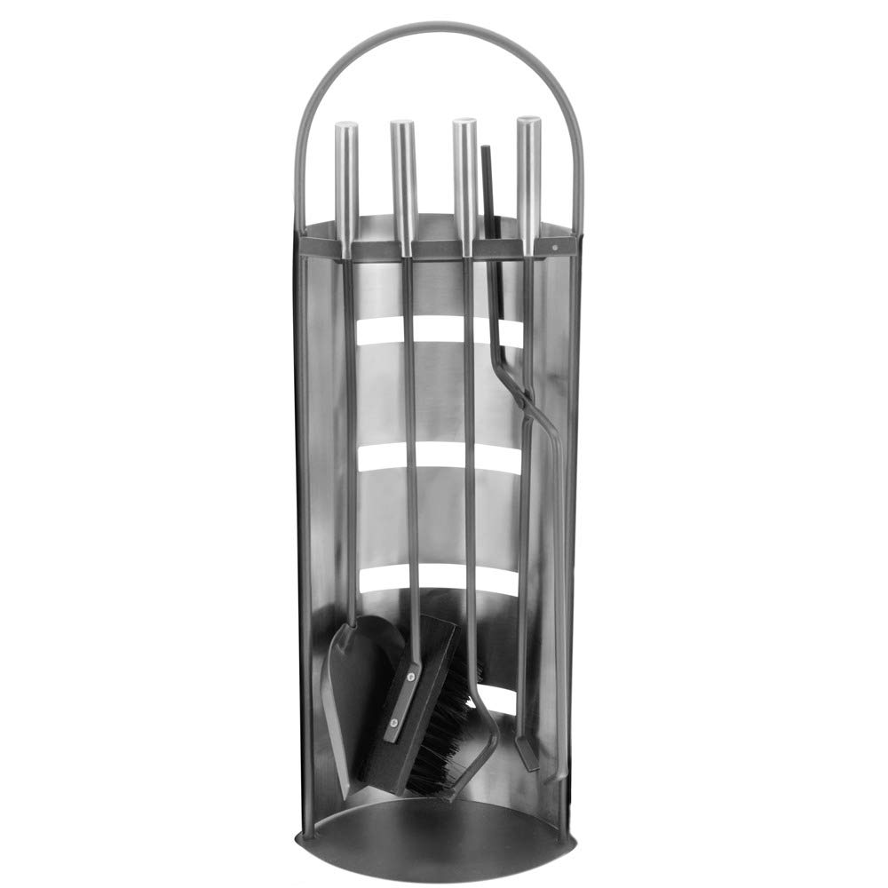 Household International Stainless Steel Fireplace Tool Set 5 pieces