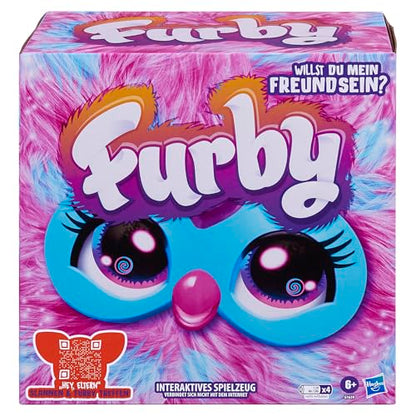 Furby (pink Interactive Plush Toy - Speaks German & Furbish, responds to voice, Dances & lights up - 5 game modes, 600+ reactions - Electronic toy for ages 6 and up.