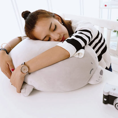 Seal plush toy 40cm, Seal stuffed animal cushion, Soft cushion doll for children girlfriend, cute fluffy stuffed animal, filled plush plush toy decorative cushion plush toy gifts