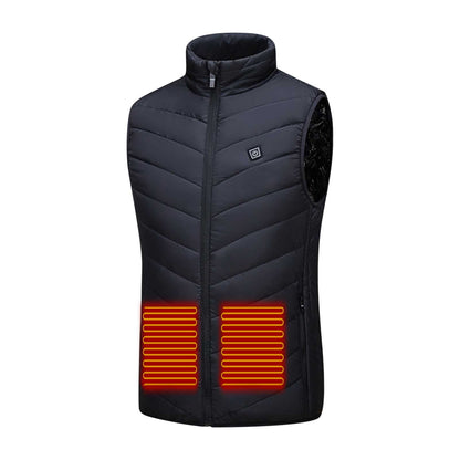 Ayhuang winter jacket men women heated vest unisex fleece vest heated jacket USB adjustable temperature heated vest 9 heating zones warm vest winter jacket outdoor