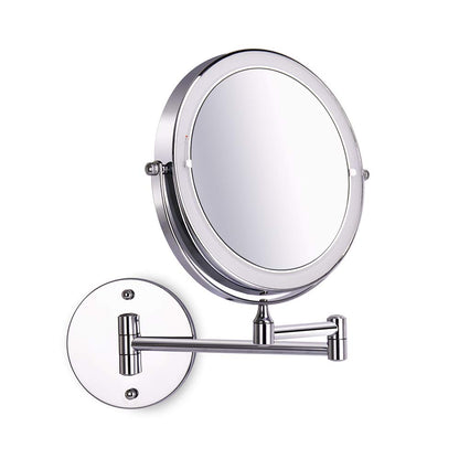 Loywe Illuminated Makeup Mirror 10x with LED Lighting Wall Mount Touchscreen for Bathroom, Beauty Studio, Spa, and Hotel EU Plug, LW70