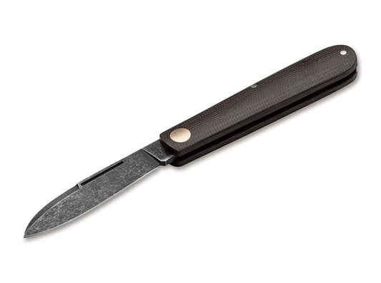 Böker Solingen® Barlow Prime EDC Green - classic slipjoint knife 42a compliant - traditional pocket knife with Micarta handle - Made in Germany - gentleman's pocket knife with sheath & gift box.