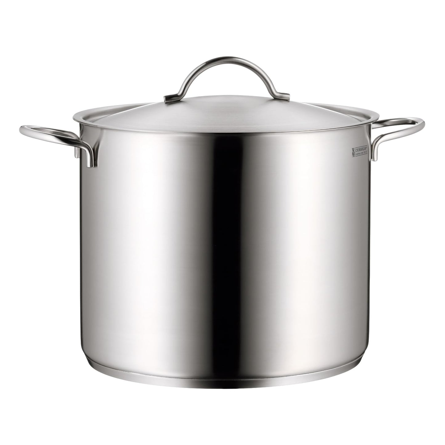WMF Vegetable Soup Pot Induction 28cm, Metal Lid with Steam Vent, Large Cooking Pot 14L, Cromargan Stainless Steel Brushed, Large Uncoated Pot, Oven safe.