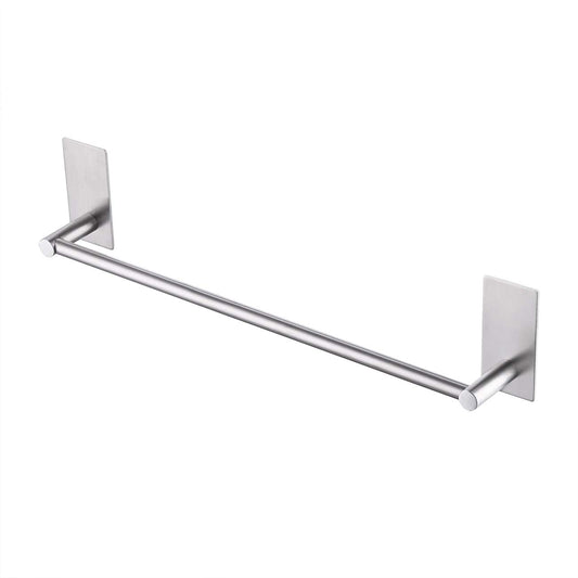 KES towel holder without drilling bathroom towel bar self-adhesive towel rack stainless steel SUS304 bath towel holder stick 40CM pole brushed, A7000S40-2