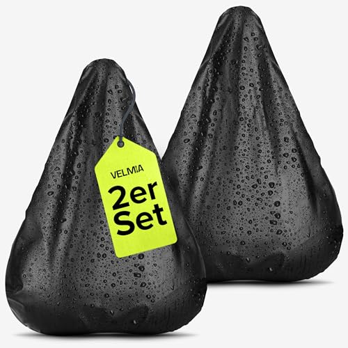 VELMIA Bike Mudguard Set [24-29 inches] with Bike Saddle Rain Cover - Universal Bike Mudguard, Mountain Bike, MTB Clip-On Mudguard for protection against splashing water & dirt.
