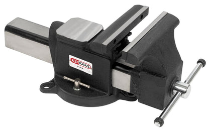 KS Tools 914.0148 vice with parallel jaws, 200 mm, white