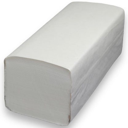 4000 sheets of premium white folded paper towels, 2-ply, 25 x 23 cm, ZZ-Fold