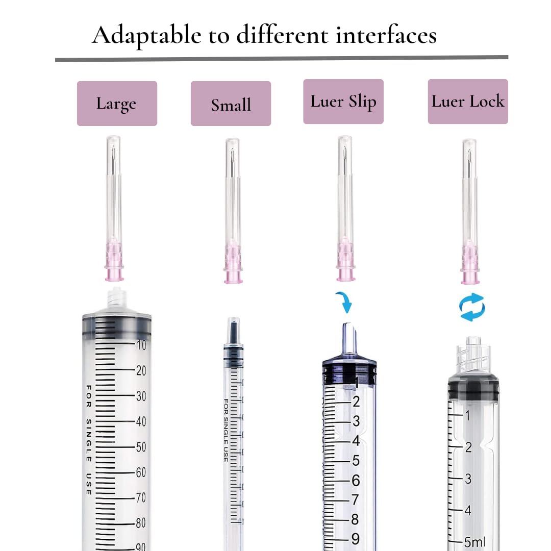 100 pieces of 18G x 1" (25mm) stainless steel dispensing accessories for refill liquids, individually packaged, refill tubes for industrial, scientific labs, for hobby and home use, multipurpose measuring tools.