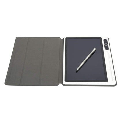 10-inch LCD tablet hand-painting tool for electronic notebooks. Guaranteed high quality. High-tech laminating technology for daily use. Black color with leather case.