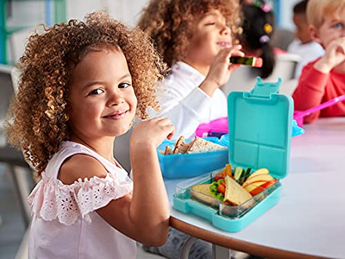 Well-labeled - Personalized lunch box with name - Microwave and dishwasher safe. Perfect for kids. Design of your choice. Color: Red