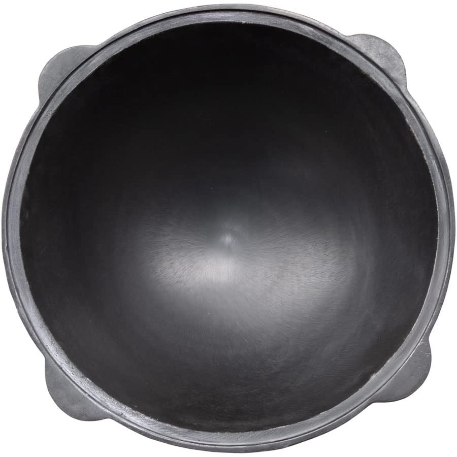 SET Utschak with draw-off pipe, 40cm + 12 liter cast iron Kazan SMOOTH INSIDE + 50cm skimmer - field kitchen, goulash kettle fire pot outdoor for Kazan Kasan 12L