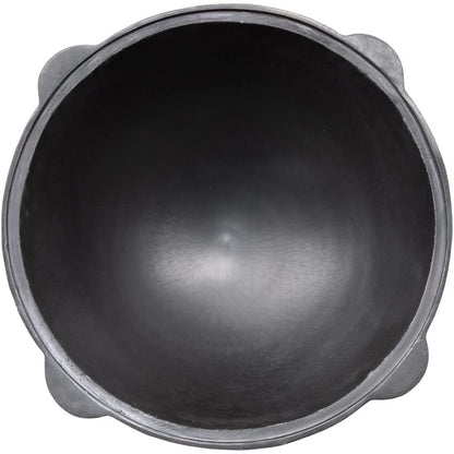 SET Utschak with draw-off pipe, 40cm + 12 liter cast iron Kazan SMOOTH INSIDE + 50cm skimmer - field kitchen, goulash kettle fire pot outdoor for Kazan Kasan 12L