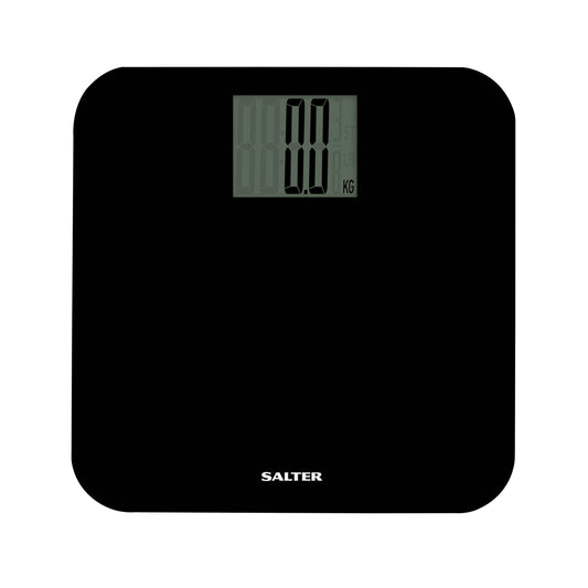 Salter 9049 BK3R Digital Bathroom Scale - Electronic Body Weight Scale, 250kg Capacity, Personal Scale with Large Platform, Instant Read Step-On Technology, Accurate Weight in kg, st, lbs.