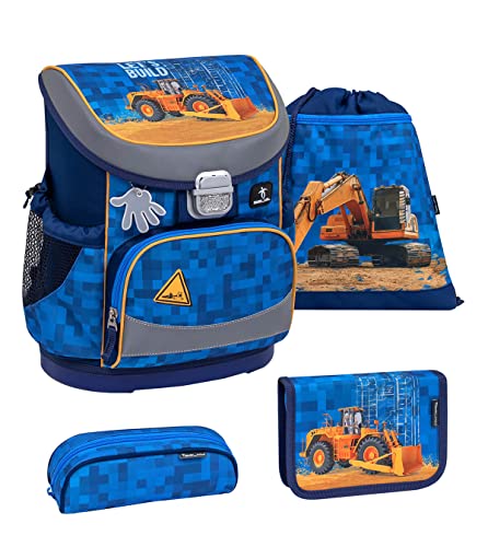 Belmil Mini-Fit School Bag Set 4-piece (405-33/AG/S) (Bulldozer)