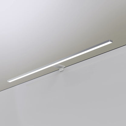 calf | 80cm LED bathroom light mirror lamp mirror light 230V neutral white, silver gray