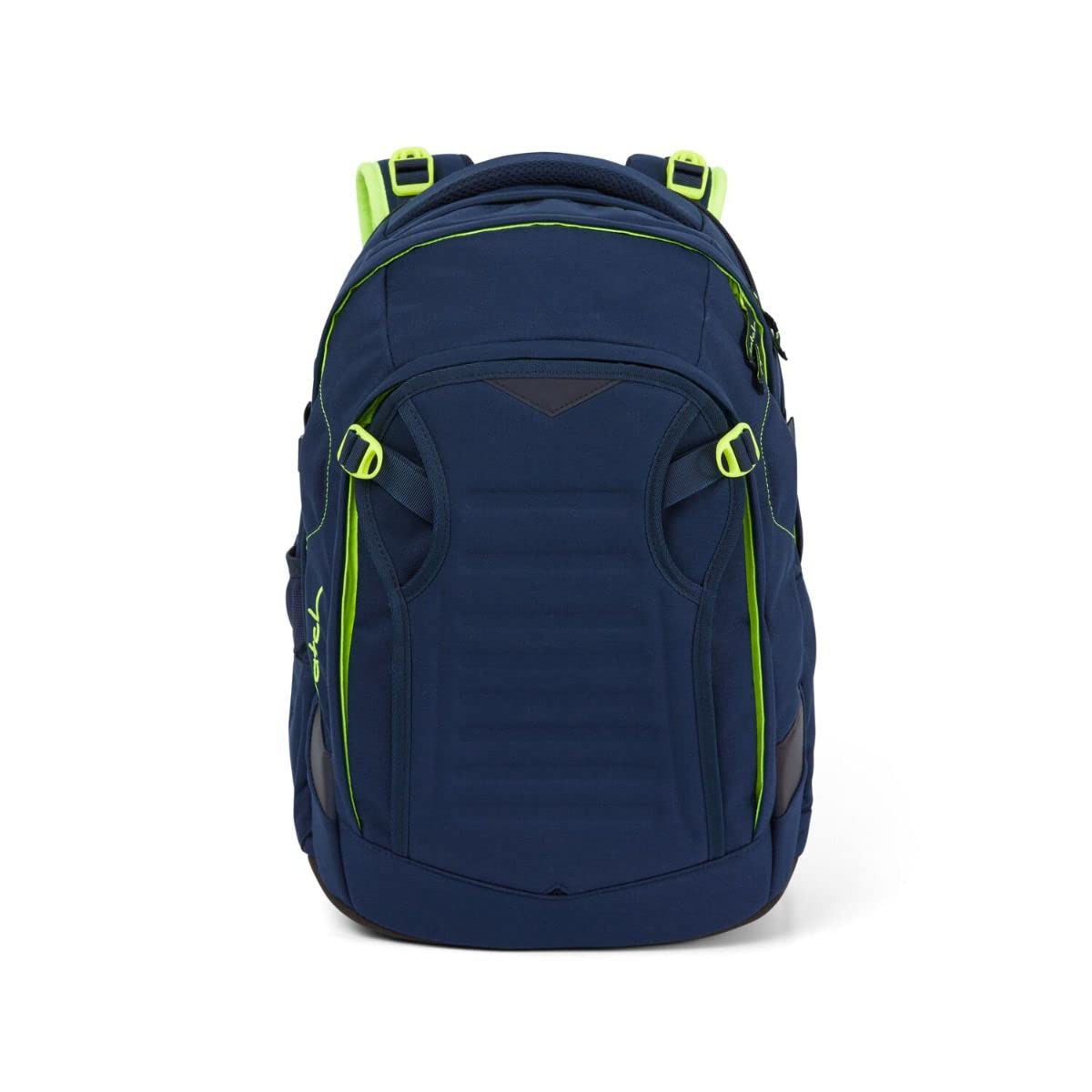 Satch Match school backpack set 3pcs incl. pencil case and gym bag (Toxic Yellow)