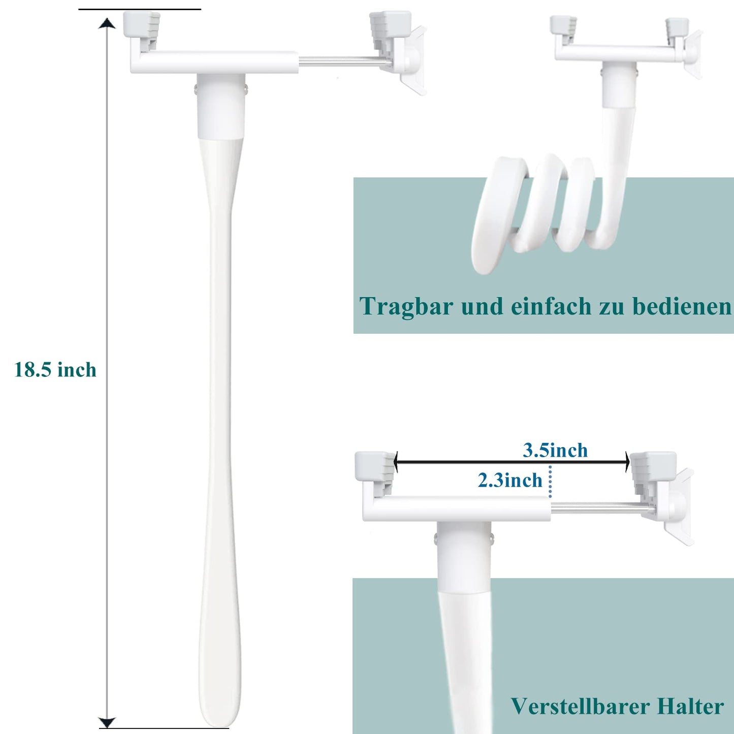 EYSAFT baby monitor mount, camera holder compatible with Philips Avent/GHB/BOIFUN/Eufy baby monitors. Smartphone holder compatible with most baby monitors.
