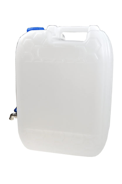 20L water canister BPA-free with zinc tap, white color, water container canister drinking water canister.