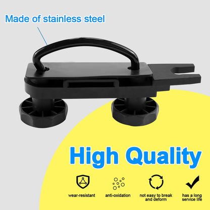 Abnaok 4 Piece Universal Roof Box Mounting U-Bolts, Roof Box Holder Mounting, Stainless Steel U-Bolt Installation Accessories