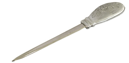 Cavagnini, Elegant stainless steel and pewter letter opener, comes with gift box (plate)