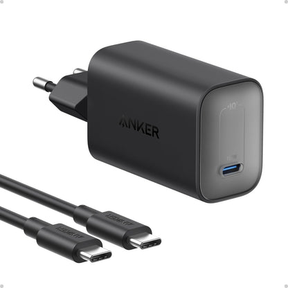 Anchor Nano Charger, 100W MacBook Charger, Power Adapter for MacBook, iPad, iPhone 16, Galaxy, and all USB-C devices, 1.8m USB-C cable included.