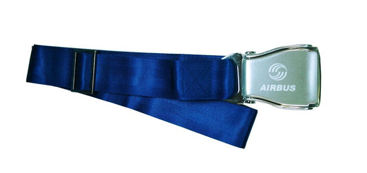 AIRBUS - "Airline Seatbelt" - Belt -- Sizes XS - XXL - Infinitely adjustable - Color Blue