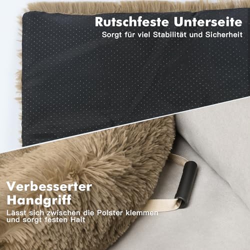 Mora Pets Sofa Protector for Dogs, Dog Blanket for Sofa, Plush Dog Bed Couch Cover, Waterproof & Non-Slip, Dog Pillow for Medium-Sized Dogs, 102 x 89 x 16 cm.