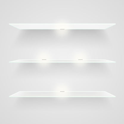 SEBSON LED Glass Shelf Lighting 6 Pack - Includes 12V Power Supply with Switch - Warm White LED Clips - Glass Edge Lighting for Display Case, Shelf, Table.