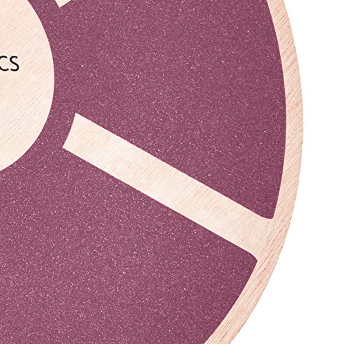 Amazon Basics Wooden Balance Board, Purple