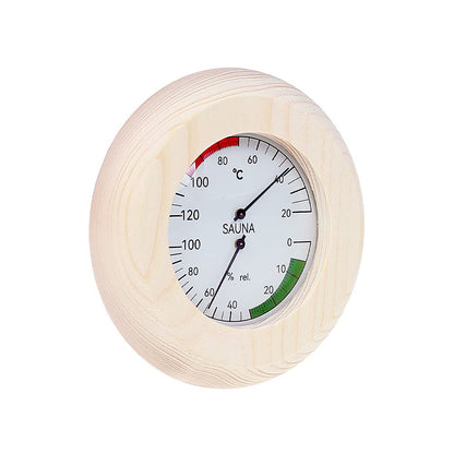 Sauna enthusiast sauna accessory set, 5-piece, 5L aluminum bucket, ladle, 15min hourglass, rounded thermometer-hygrometer, sauna aromatherapy bowl