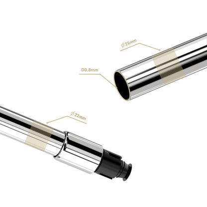 L-Shaped Shower Curtain Rod - Expandable stainless steel shower curtain rod (70-100x90-120cm) with 24 rings. Ideal for bathrooms, bathtubs, and dressing rooms. Drilling required.