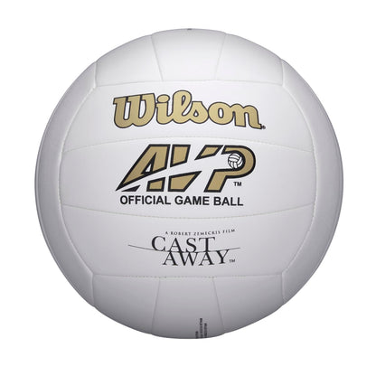 Wilson volleyball, suitable for outdoor and recreational players, famously featured in the movie "Cast Away" as "Mr. Wilson", available in white/red color.