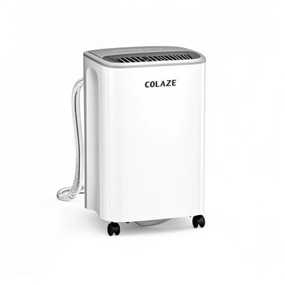 COLAZE Dehumidifier, 12L/24h Electric Dehumidifier, Suitable for Room Sizes up to 120m³ (30m²), Quiet Dehumidifier with Digital Display, Room Dehumidifier for Basement Bedroom Bathroom