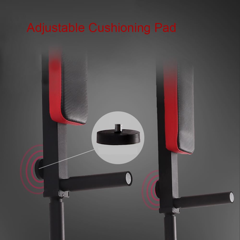 Luckyone Multifunctional Wall Mounted Pull-Up Bar, Dip Station for Home Gym, Indoor Training, supports up to 200 kg