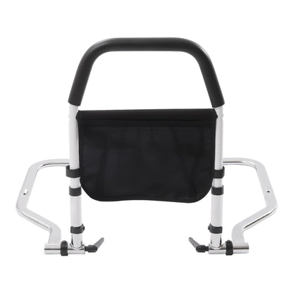 DCSYOG Bed Rail for Elderly, Bed Assist Rail Height Adjustable Bed Guard Handrail Foldable Support Bars Side Safety Rail with Organizer Bed Rail Guard for Seniors, Pregnant Women, and Disabled.