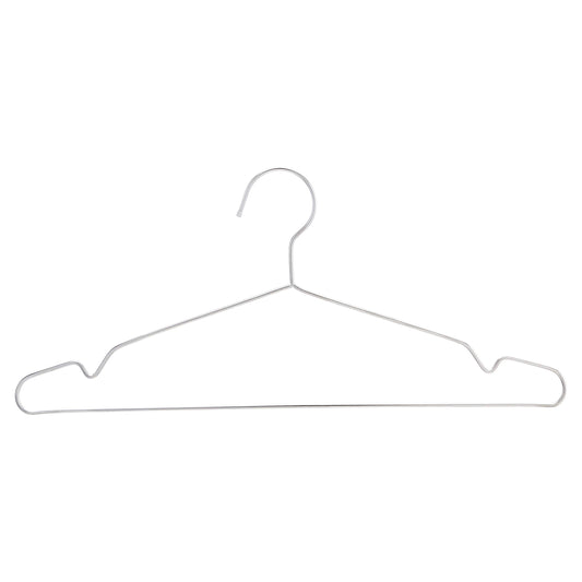 Amazon Basics Stainless Steel Clothes Hangers, 50-Pack, Chrome-plated