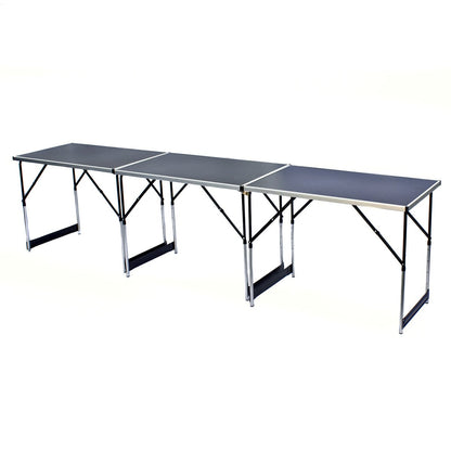 GOODS+GADGETS Folding Multifunction Table Multipurpose Camping Table Foldable Market Table Adjustable Wallpapering Table Side Table for camping in the garden for festivals markets and more.
