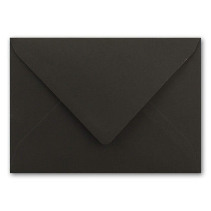 75 metallic gold lined envelopes, size DIN C5, black - 156 x 220 mm - wet adhesive with pointed flap - ColorsJoy by GUSTAV NEUSER