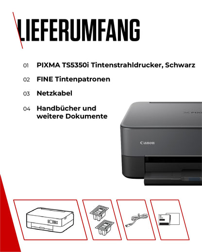 Canon PIXMA TS5350i Series - All-in-One printer for home use with OLED display | Wireless for easy printing from your smartphone Printer for home with PIXMA Print Plan