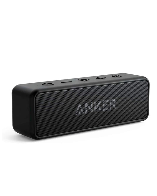 Anchor SoundCore 2 Bluetooth Speaker, Fantastic Sound, Huge Bass with Dual Bass Drivers, 24h Battery, Improved IPX7 Water Protection, Wireless Speaker for iPhone, Galaxy, etc. (Black)