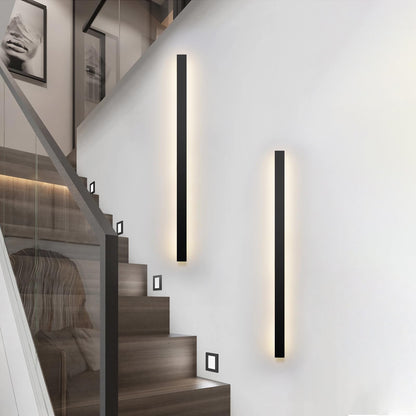 HMAKGG LED Long Wall Light Indoor Black, Wall Lamp Staircase Modern 3 Color Temperature Hallway Lighting, Lamp Wall Up Down Wall Light 26W Metal Hallway Light, for Living Room Bedroom, 60cm