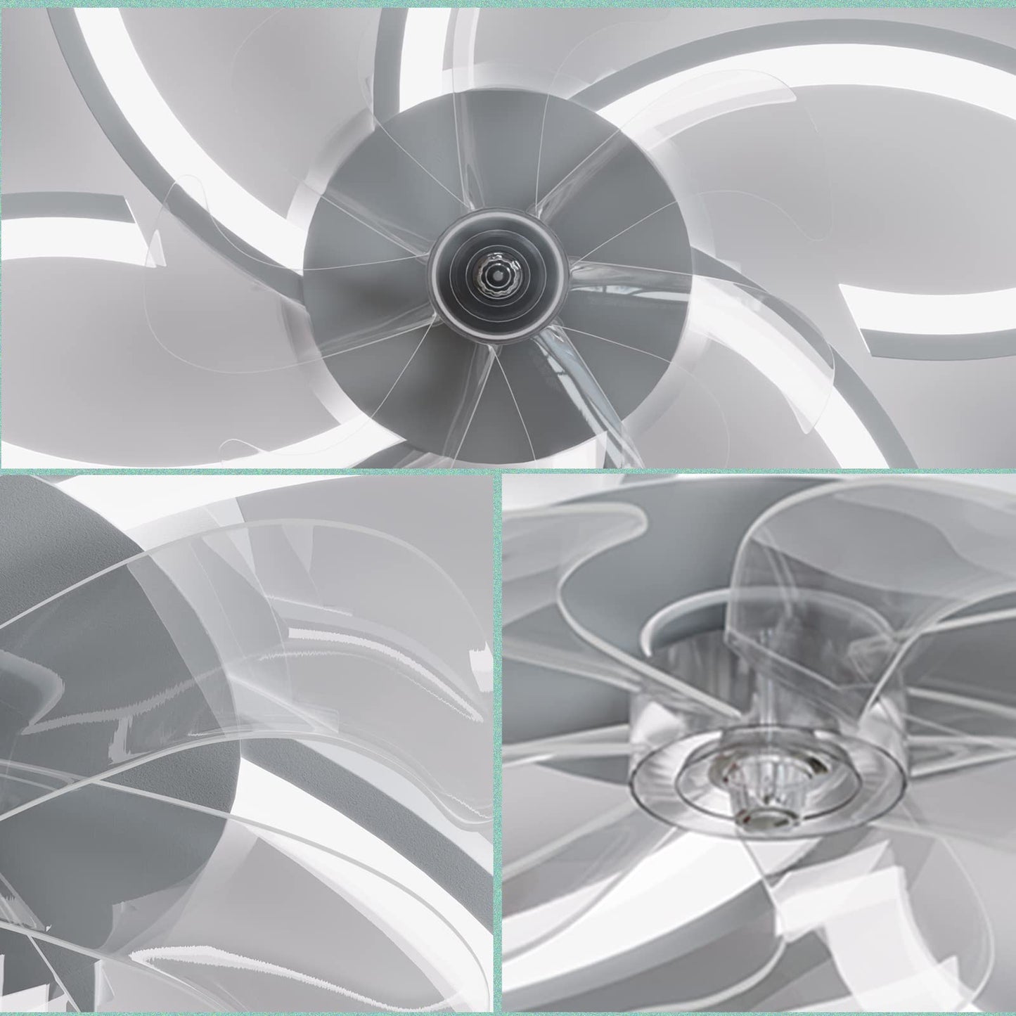 Wildcat ceiling fan with lighting, quiet modern LED with remote control timer, flower shape design ceiling fan light for bedroom kitchen