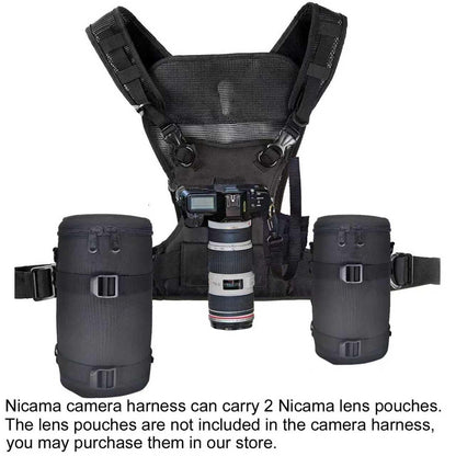 Nicama Camera Strap Double Camera Harness Photography Vest Shoulder Strap For Canon Nikon Sony Olympus Pentax DSLR